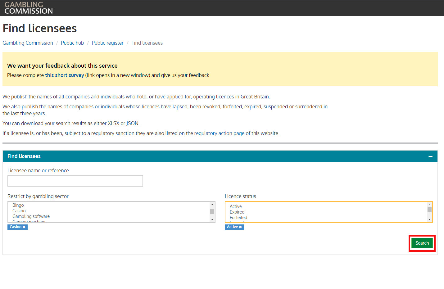 Лицензия UK Gaming Commission