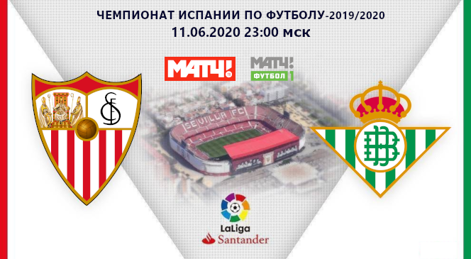 ФУТБОЛ: Прогноз на матч Чемпионата Испании-2019/2020 “Севилья” – “Бетис”