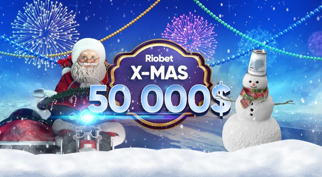 Riobet запускает турнир X-MAS с призовым фондом 50 тысяч долларов!